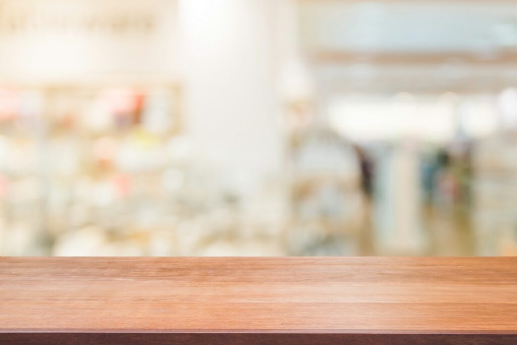 Wooden desk